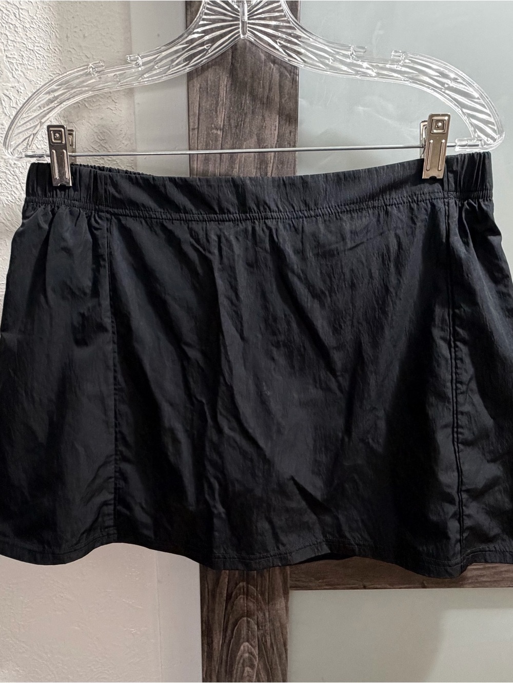 aerie Black Mini Skirt with Elastic Waistband